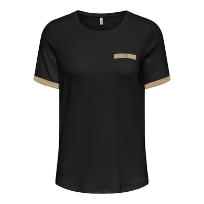 T-shirt manches courtes, détail poitrine ONLY