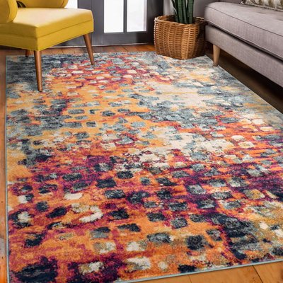 Tapis art abstrait - PF DESI Couleurs vives UN AMOUR DE TAPIS