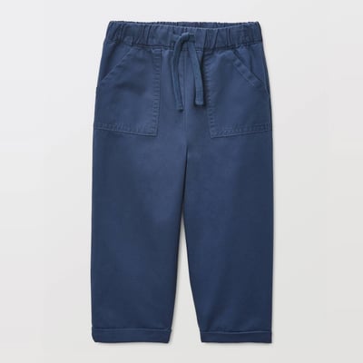 Pantalon taille élastique uni en coton BIO GOTS BOUT'CHOU