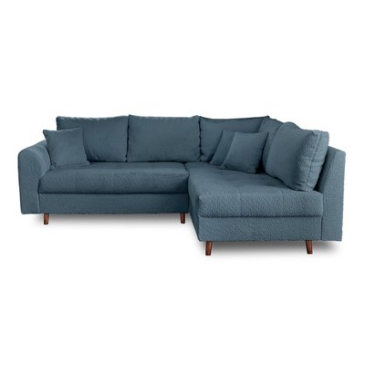 Canapé d'Angle droit en Tissu bouclette 4 places - RUNE LISA DESIGN