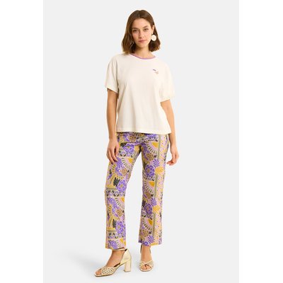 Tee-shirt col brodé ICODE