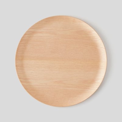 Plateau rond en bois MONOPRIX MAISON
