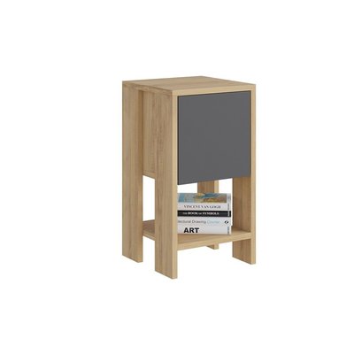 Table de chevet  1 porte rabattable H55 cm - EMA CALICOSY