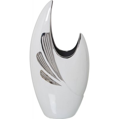 Vase en céramique, éclat d'argent RECOLLECTION