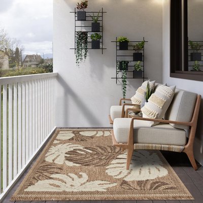 Tapis extérieur tissé kilim rectangle ZEPHYR 1 UN AMOUR DE TAPIS