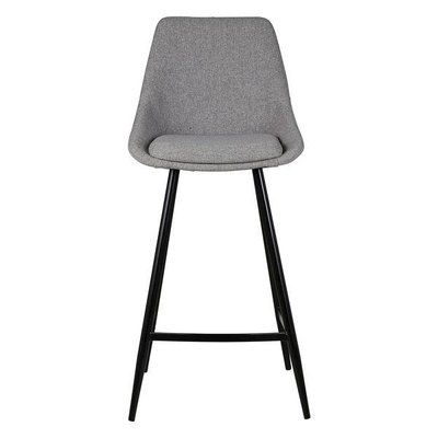 Chaise plan de travail daim  piètement métal BARI ZAGO
