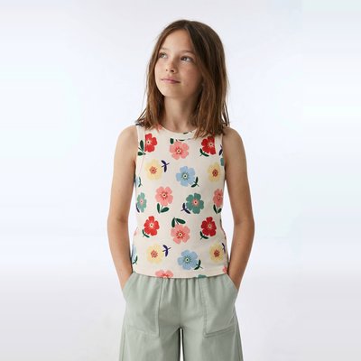 Débardeur côtelé uni en coton BIO GOTS MONOPRIX