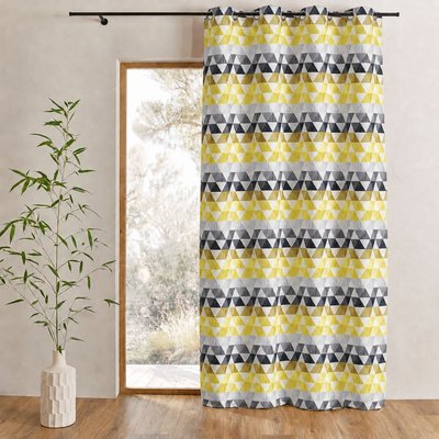 Rideau d'ameublement motifs triangles HOME MAISON