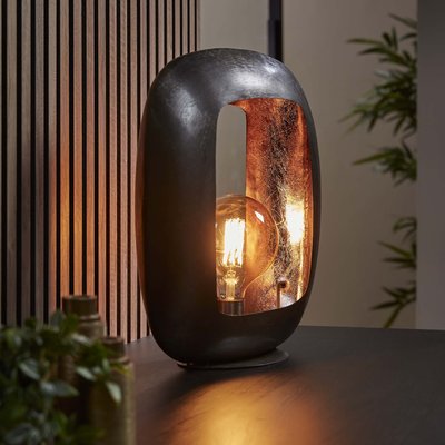 Lampe noire avec cadre épais 44 cm RALF PIER IMPORT