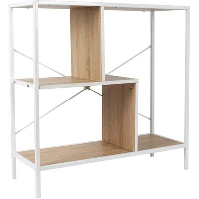 Etagère en bois et métal blanc Edison 80 x 30 x 79,5 cm CMP