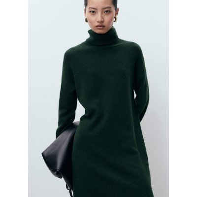 Robe courte maille col montant MANGO