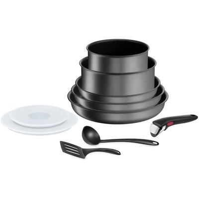 Batterie de cuisine Ingenio Daily Chef gris 10 pcs TEFAL