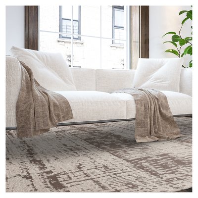Abstract Chenille Blend Flatweave Rug SO'HOME