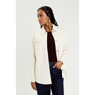 Chemise oversize en velours CACHE CACHE
