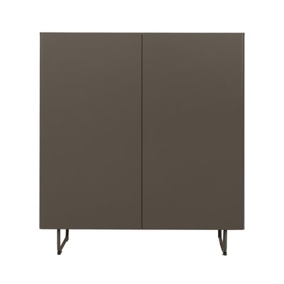 Buffet haut 2 portes en bois et métal H131cm - Parma TENZO