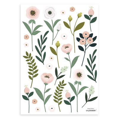 Stickers muraux fleurs WONDERLAND LILIPINSO