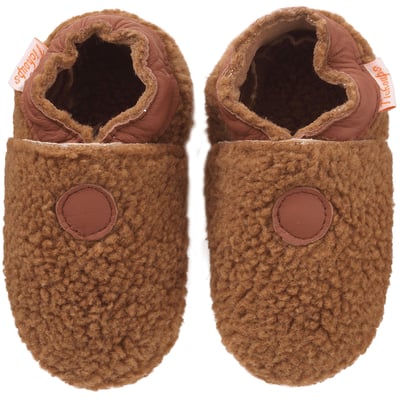 Chaussons bébé cuir souple Bouclettes TICHOUPS