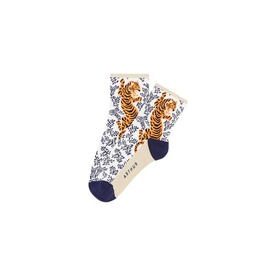 Chaussettes en coton imprimé Tigre ARTHUR