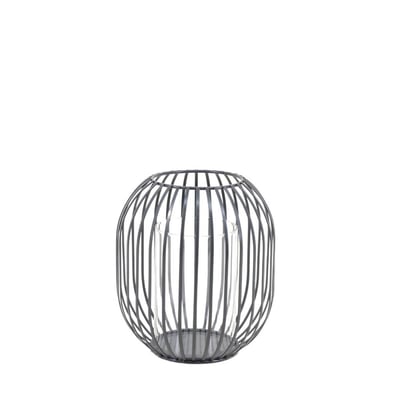 Lanterne ronde en métal filaire ORNAMI