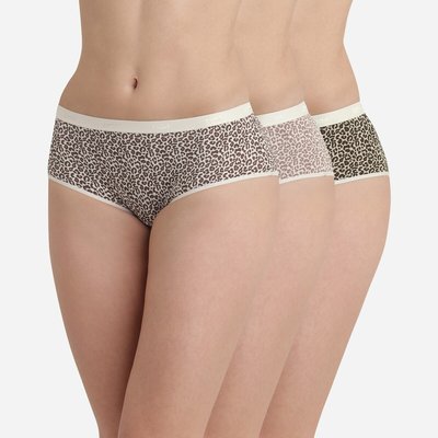 Lote de 3 shorties les pockets em algodão stretch DIM