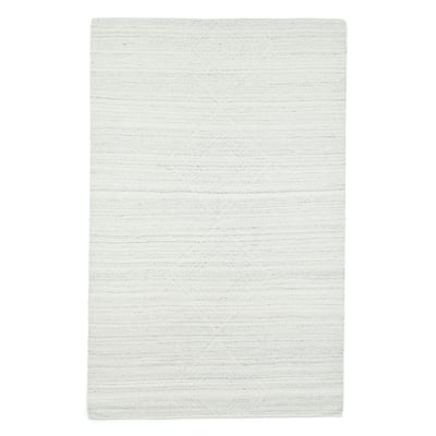 Tapis salon Molde tissé main, laine naturelle THEKO