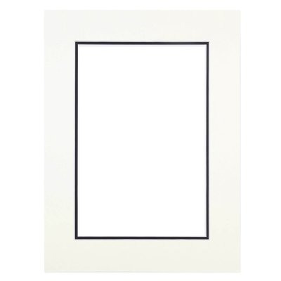 Passe-partout Double Noir Format 24x30 Cm Ouverture 15x20 Cm CEANOTHE