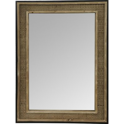 miroir mural naturel bois métal et rotin ambiance chaleureuse RECOLLECTION