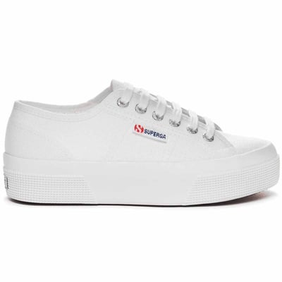 Baskets compensées en toile 2740 , Platform SUPERGA