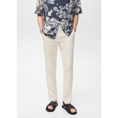 Pantalon 100 % lin slim fit MANGO MAN