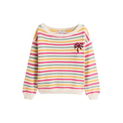 Pull à épaules dénudées contenant du coton NEXT