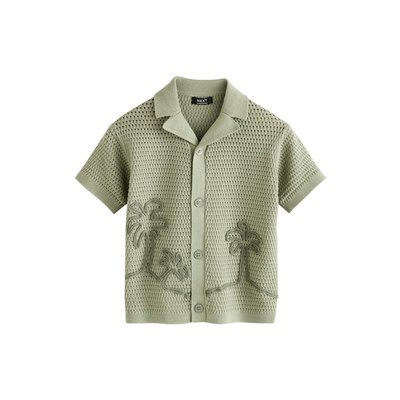 Polo en maille texturé et col à revers NEXT