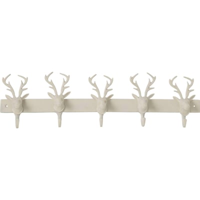 Porte-manteau tête de cerf en métal RECOLLECTION