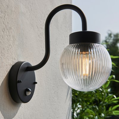 Elliston Ribbed Glass Wall Light SO'HOME