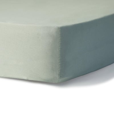 Drap housse satin lavé de coton bio GAIA Made in Europe FEBRONIE
