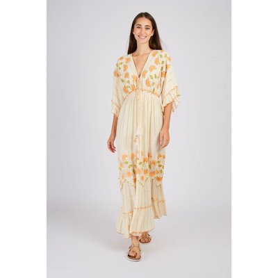 Robe longue brodée CALENZANA DERHY