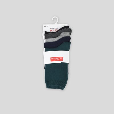 Lot de 5 paires de chaussettes en coton BIO MONOPRIX KIDS