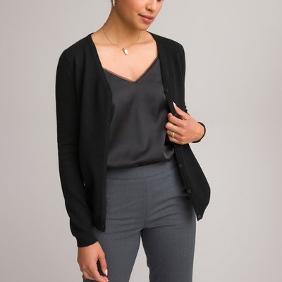 Cashmere Fine Knit Cardigan ANNE WEYBURN