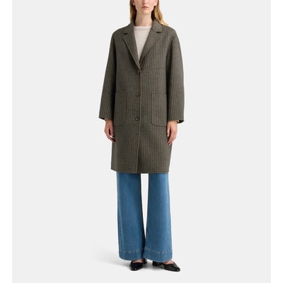 Manteau mi long réversible claudel bi chk GALERIES LAFAYETTE