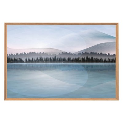 Tableau Mural Encadré Peinture D'un Paysage GRANDS ESPACES CEANOTHE