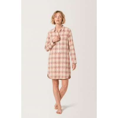 Chemise Grand-Père en flanelle de coton à carreaux Alix ARTHUR