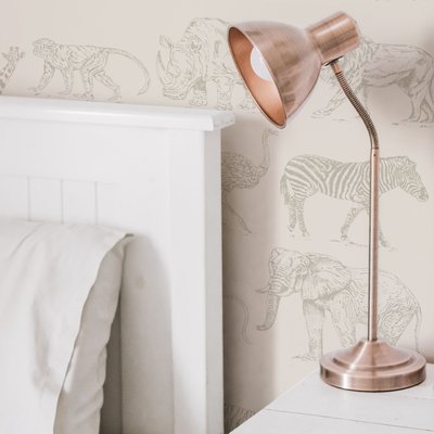 Papier peint clair Animaux de la brousse BOUTIQUE
