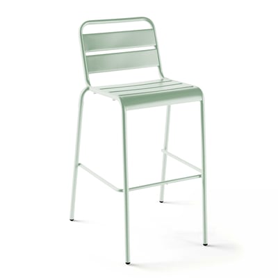 Chaise haute de jardin en métal, PALAVAS OVIALA