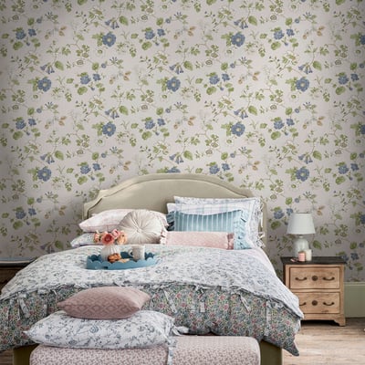 Papier peint Fleurs de capucine Pennywell Grove LAURA ASHLEY