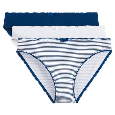 3er-Pack Slips, Baumwoll-Stretch LA REDOUTE COLLECTIONS