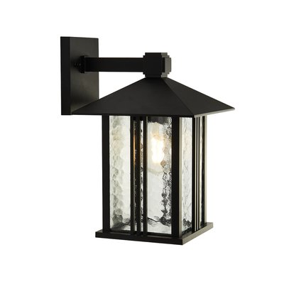 Outdoor Black Venice Style Lantern Wall Light SO'HOME