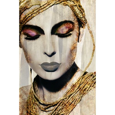 Tableau Sur Verre Synthétique Femme Avec Des Bijoux CLASSIQUE INTEMPOREL CEANOTHE