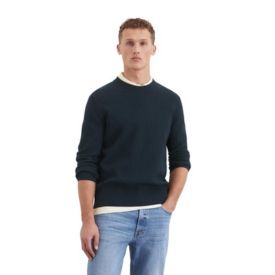 Pull-over regular avec une structure côtelée marquante MARC O'POLO