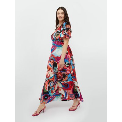 Robe longue en jersey à imprimé multicolore FIORELLA RUBINO