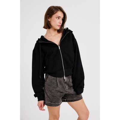 Sweat à capuche noir zippé NINE ARTLOVE