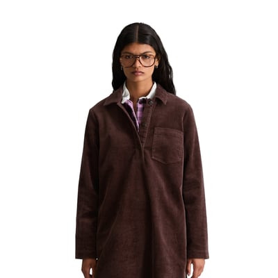 Robe en velours côtelé, coupe trapèze en coton stretch MARC O’POLO DENIM